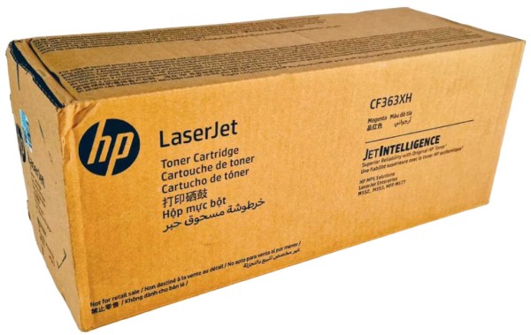 Картридж HP CF363XH (508X) Magenta оригинальный для HP Color LaserJet Enterprise M552dn/ M553dn/ M553n/ M553x, пурпурный, 9500 стр.