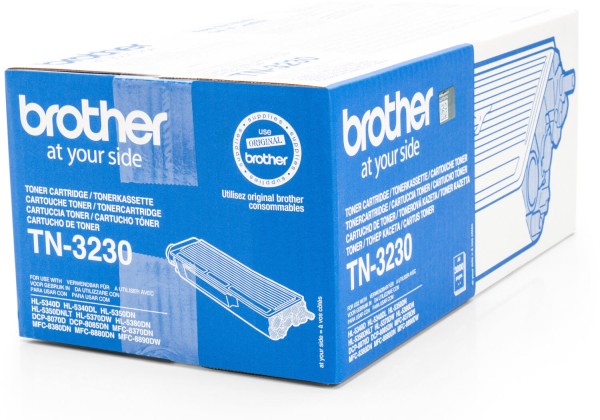 Картридж Brother TN-3230 (TN3230) оригинальный для Brother HL-5340/ HL-5350/ HL-5370/ HL-5380 DCP-8070/ DCP-8085 MFC-8370/ MFC-8880/ MFC-8890 black (3 000 стр.)