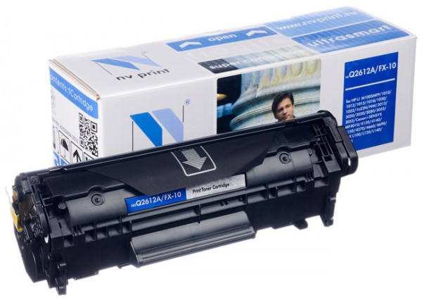 Картридж NV Print Q2612A/ FX-10 для принтеров HP HP LJ 1010/ 1015/ 1022/ 3020 Canon L100/ M4010/, 2000 страниц