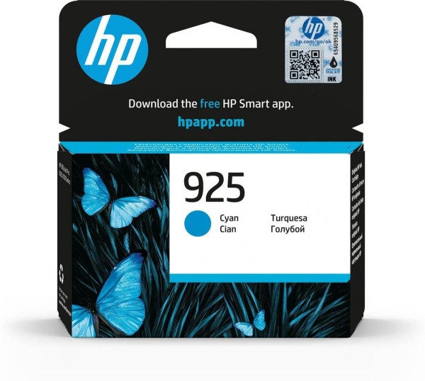 Картридж HP №925 (4K0V6PE) Cyan оригинальный для HP OfficeJet Pro 8123/ 8128/ 8134 All-in-One Printer, голубой, 400 страниц