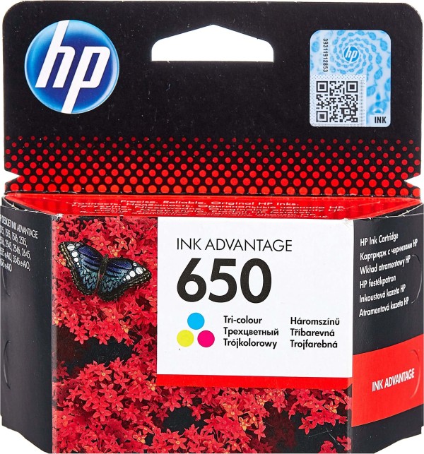 Картридж HP №650 (CZ102AE) Tri-Colour для HP DJ Ink Advantage 2515/ 2515 All-in-One, цветной   