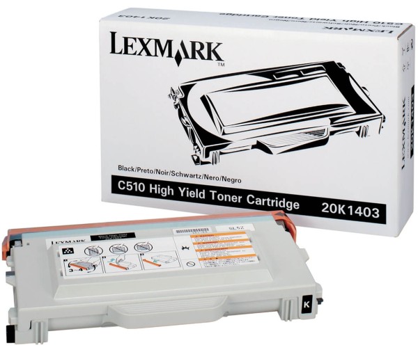 Картридж Lexmark 20K1403 оригинальный для Lexmark C510, black, увеличенный, 10000 стр.