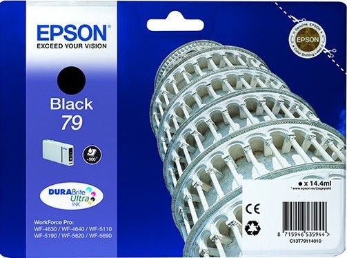 EPSON C13T79114010 Картридж 79 черный для WF-5110DW/WF-5620DWF