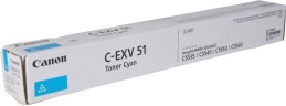 Картридж Canon C-EXV51C 0482C002 Cyan оригинальный для Canon iR ADV C5535/ iR ADV C5535i/ iR ADV C5540i/ iR ADV C5550i/ iR ADV C5560i, голубой, 60 000 страниц
