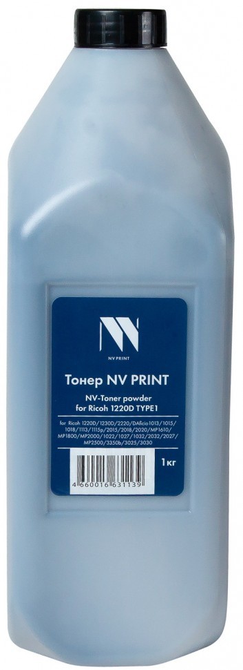 Тонер NV Print NV-Ricoh1220-TYPE1-1KG для принтеров Ricoh 1220D TYPE1-1KG, 1кг
