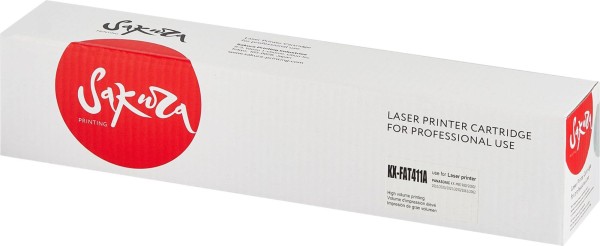 Картридж Sakura KX-FAT411A для Panasonic KX-MB1900/ KX-MB2061/ KX-MB2051/ KX-MB2030/ KX-MB2020/ KX-MB2000, 2000k