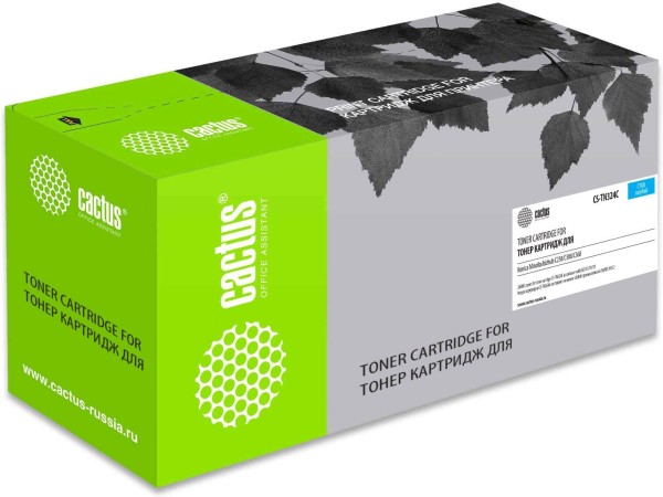 Картридж Cactus TN-324C (CS-TN324C) для Konica Minolta bizhub C258/ C308/ C368, голубой, 26000 стр.