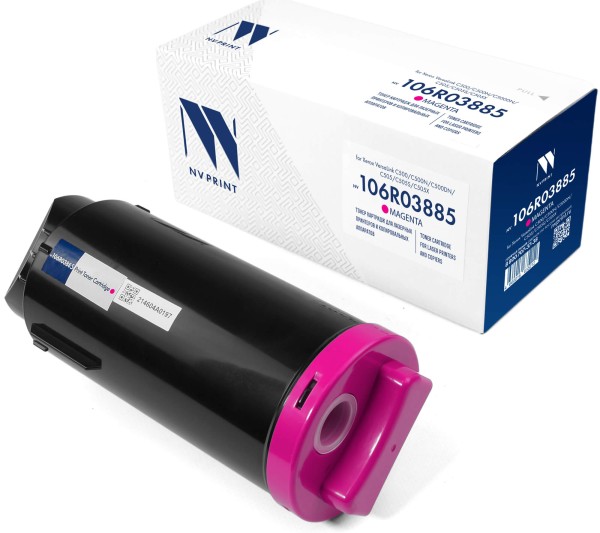Картридж NV Print 106R03885 (NV-106R03885M) Magenta для принтеров Xerox VersaLink C500/ C505, пурпурный, 9000 стр.