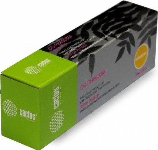 106R01602 Картридж Cactus CS-PH6500M для принтеров Xerox 6500/6505 пурпурный (2 500 стр.)