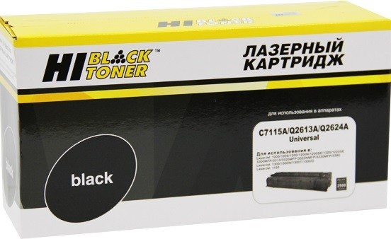 Картридж Hi-Black (HB-C7115A/ Q2613A/ Q2624A) для HP LJ 1200/ 1300/ 1150, Универсальный, 2,5K
