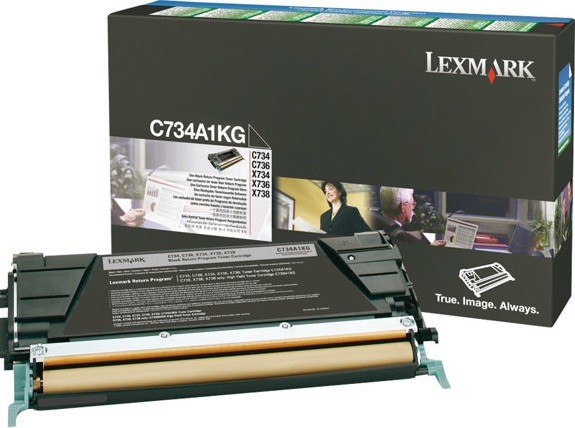 Картридж Lexmark C734A1KG оригинальный для Lexmark C734/ C736/ X734/ X736/ X738, Return Program, black, 8000 стр.