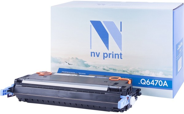 Картридж NV Print Q6470A Black для принтеров HP LJ Color 3505/ 3600/ 3800 (6000k)