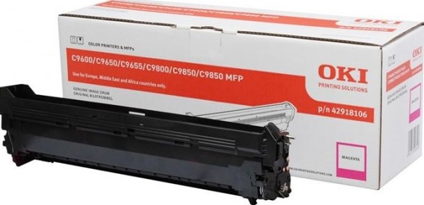 Фотобарабан OKI (42918106) оригинальный для принтера OKI C9600/ C9650/ C9655/ C9800/ C9850, пурпурный, 30000 стр.