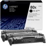 Картридж HP CF280XF / CF280XD (80X) оригинальный для HP LaserJet Pro 400 M401/ 400 MFP M425, чёрный, увеличенный, двойная упаковка 2*6900 страниц