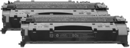 Картридж HP CF280XF / CF280XD (80X) оригинальный для HP LaserJet Pro 400 M401/ 400 MFP M425, чёрный, увеличенный, двойная упаковка 2*6900 страниц