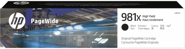Картридж HP L0R12A (№981X) оригинальный для HP PageWide Enterprise Color 556dn/ 556xh/ 586dn/ 586f/ 586z, черный, 11000 стр.