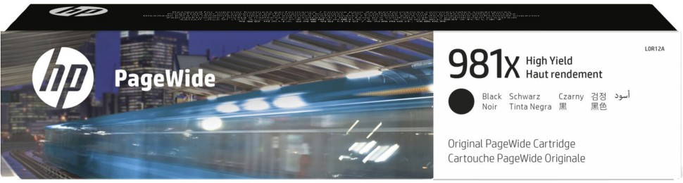 Картридж HP L0R12A (№981X) оригинальный для HP PageWide Enterprise Color 556dn/ 556xh/ 586dn/ 586f/ 586z, черный, 11000 стр.