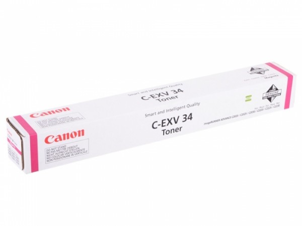 Картридж Canon C-EXV34M (3784B002) оригинальный для принтера Canon iRC2030L/ C2030i/ C2020L/ C2020i/ C2025i, пурпурный, 16 000 страниц.