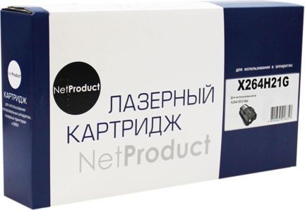 Тонер-картридж NetProduct (N-X264H21G) для Lexmark X264/ 363/ 364, 9K