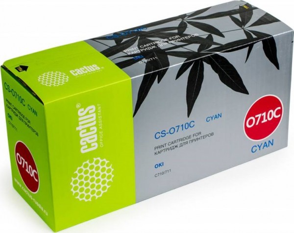 44318623 Картридж Cactus CS-O710C для Oki C710/711 голубой (11 500 стр.)