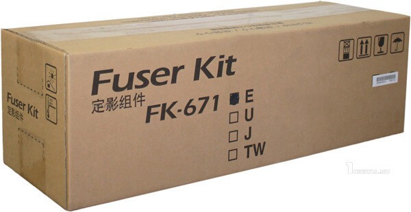 Печь в сборе Kyocera FK-671E / FK-670E (302K593071/ 2K593071) оригинальная для принтера Kyocera KM-2540/ KM-3040/ KM-2560/ KM-3060, TASKalfa 300i, 300 000 страниц