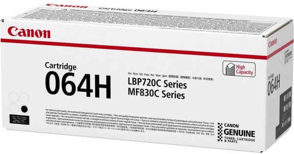 Картридж Canon 064HBk 4938C001 оригинальный для Canon i-SENSYS LBP720/ MF830 Series, чёрный, увеличенный, 13400 стр.