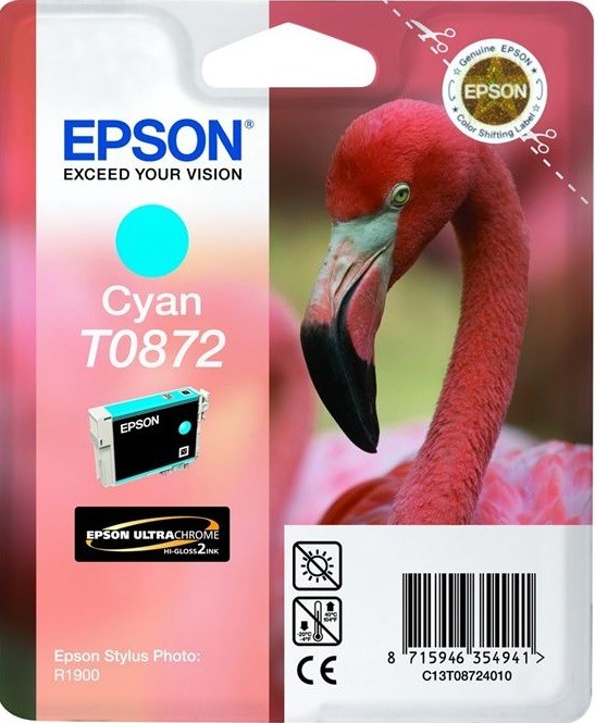 C13T08724010 Картридж Epson T0872 для Stylus Photo R1900 (голубой) (cons ink)