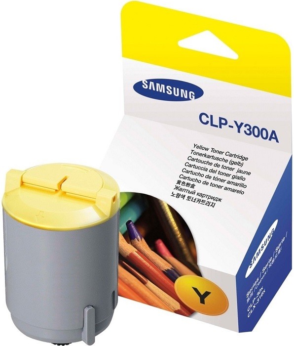 Картридж Samsung CLP-Y300A (ST945A) оригинальный для принтера Samsung CLP-300, CLX-2160/ CLX-2161/ CLX-3160, желтый, (1000 стр.)