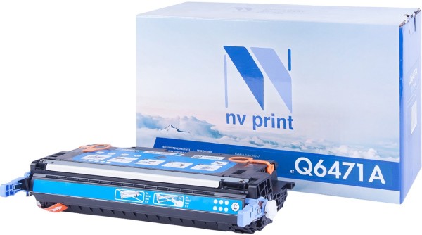 Картридж NV Print Q6471A Cyan для принтеров HP LJ Color 3505/ 3600/ 3800 (4000k)