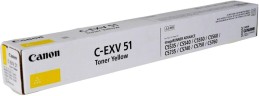 Картридж Canon C-EXV51Y 0484C002 Yellow оригинальный для Canon iR ADV C5535/ iR ADV C5535i/ iR ADV C5540i/ iR ADV C5550i/ iR ADV C5560i, жёлтый, 60 000 страниц