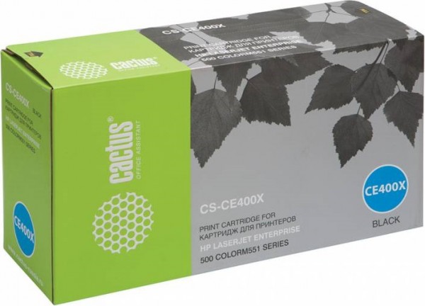 Cactus CE400X Картридж (CS-CE400X) для принтеров HP CLJ Enterpise M551/ M570/ MFP575, черный 11к