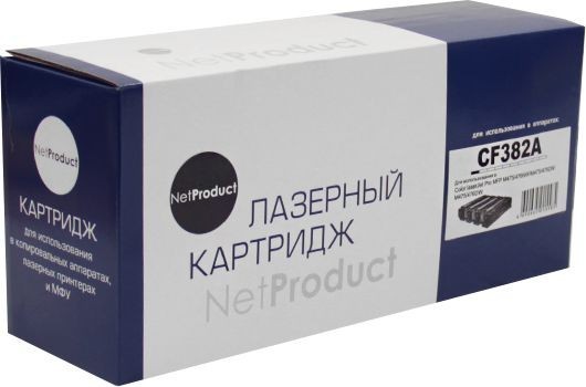 Картридж NetProduct (N-CF382A) для HP CLJ Pro MFP M476dn/ dw/ nw, №312A, Y, 2,7K
