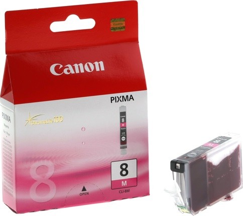 0622B024 Canon CLI-8M Картридж для Canon Pixma 4200/5200/MP500/MP800, Пурпурный, 700стр.