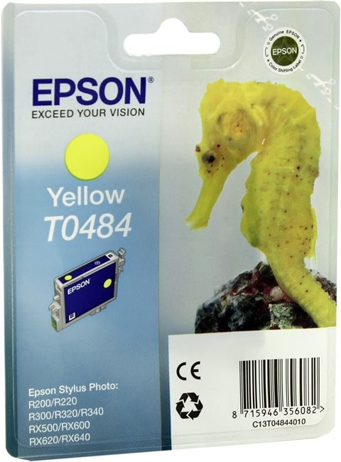 Картридж T0484 Epson ST R200/300/RX500 желт ТЕХН (8905) C13T04844010