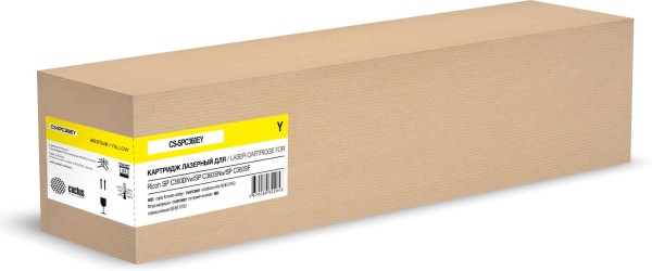 Картридж Cactus SPC360E 408187 (CS-SPC360EY) Yellow для Ricoh Aficio C360DNw/ SP C360SNw/ SP C360SF, жёлтый, 6000 стр.