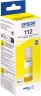 Чернила Epson C13T06C44A (112 Yellow) оригинальные для Epson EcoTank L11160/ L15150/ L15160/ L15180/ L6490/ L6550/ L6580, жёлтый, 70мл