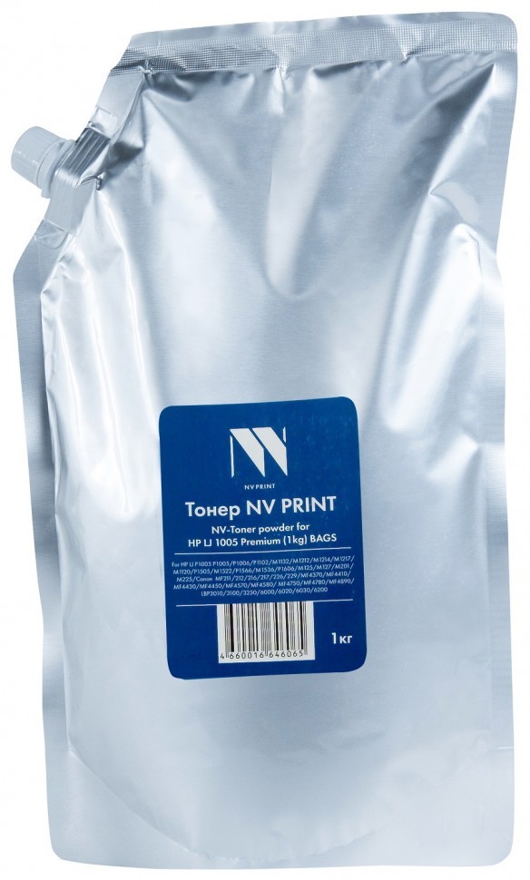 Тонер NV Print для принтеров HP LJ 1005, Premium, BAGS, 1кг