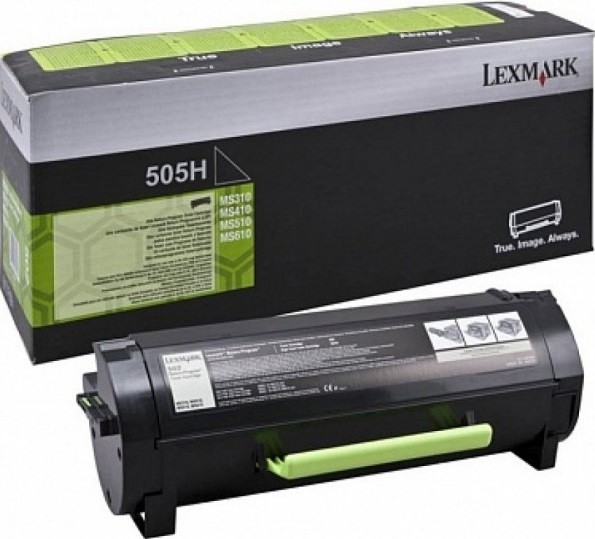 Картридж Lexmark 505H 50F5H00/50F5H0E оригинальный для Lexmark MS310/ MS410/ MS510/ MS610, Return Program, black, увеличенный, 5000 стр.