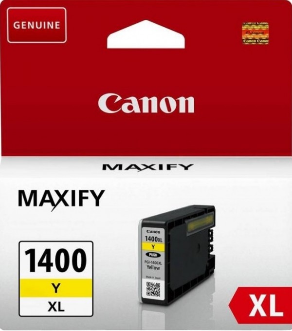 Canon PGI-1400XL Y 9204B001 Картридж струйный для MAXIFY МВ2040 и МВ2340, жёлтый
