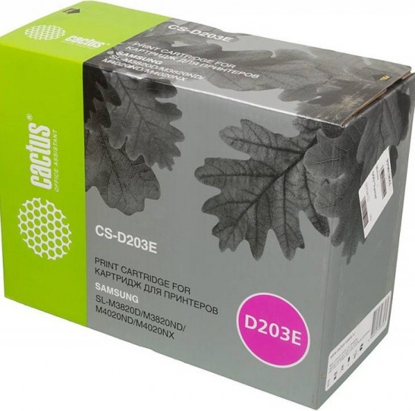 Картридж Cactus D203E (CS-D203E) для принтеров Samsung SL-M3820D/ M3820ND/ M4020ND/ M4020NX черный 10000 страниц