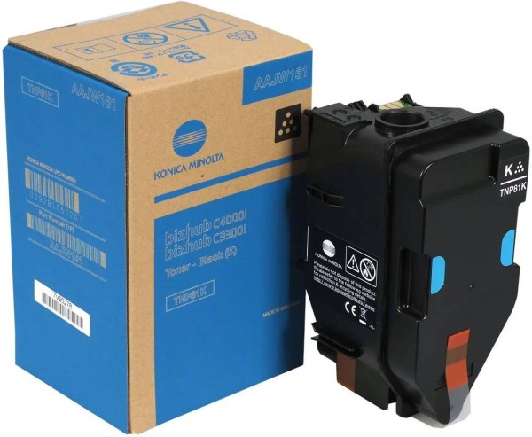 Картридж Konica-Minolta TNP-81K/ TNP81K/ AAJW151 оригинальный для принтера Konica-Minolta bizhub C3300i/ C4000i, черный, 13000 стр.