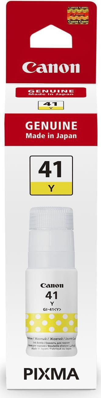 Чернила Canon GI-41Y 4545C001 оригинальные для принтеров Canon Pixma G1420/ G2420/ G3420/ G2460/ G3460, жёлтый, 70 мл