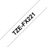 Картридж Brother TZE-FX221 (TZeFX221) оригинальный для Brother P-Touch, лента 9мм*8м, чёрный на белом