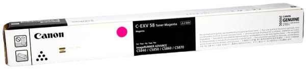 Картридж Canon C-EXV58M 3765C002 оригинальный для Canon imageRUNNER ADVANCE C5840/ C5850/ C5860/ C5870, пурпурный, увеличенный, 60000 стр.