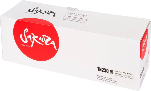 Картридж Sakura TN-230M для Brother 9320CW/ MFC-9120CN/ 3070CW/ HL-3040CN/ DCP-9010CN, пурпурный, 1400k