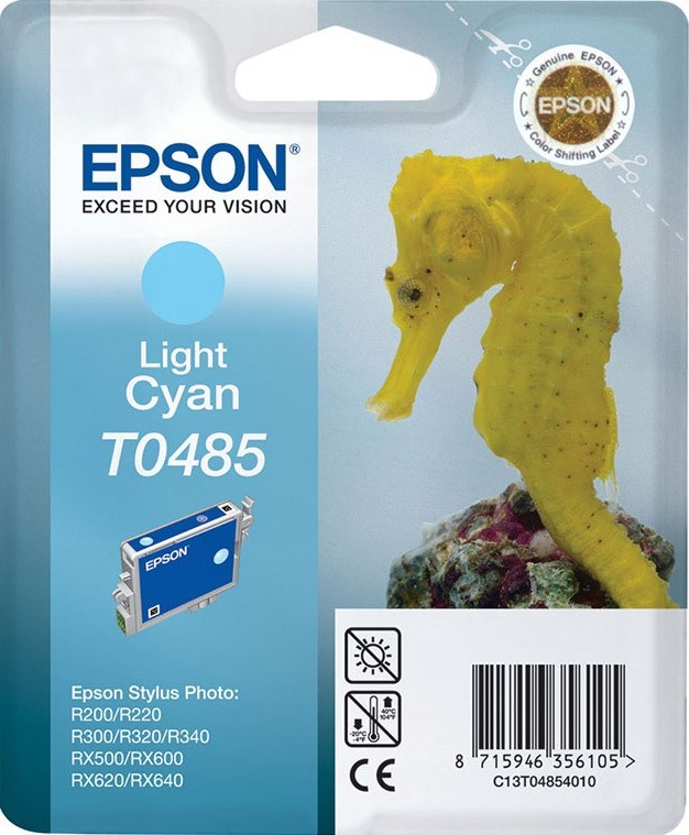 C13T04854010 Картридж Epson T0485 для St.R200/300/RX500/600/620 (светло-синий) (cons ink)