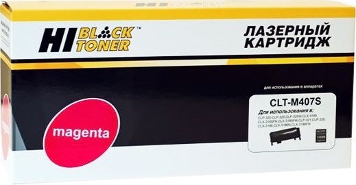 Картридж Hi-Black (HB-CLT-M407S) для Samsung CLP-320/ 320n/ 325/ CLX-3185, M, 1K