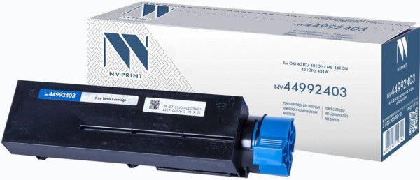 Картридж NVP совместимый NV-44992403 для OKI B401d/B401dn/MB441/MB451/MB451w (1500k)