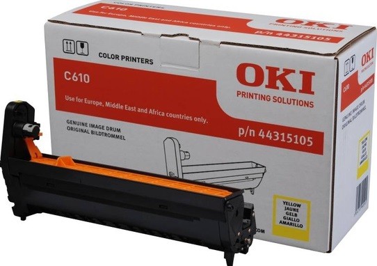 Фотобарабан OKI (44315105) оригинальный для принтера OKI C610, жёлтый, 20000 стр.