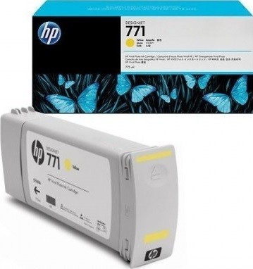 Картридж HP Designjet Z6200 (B6Y10A / CE040A) Желтый/Yellow 775ml №771